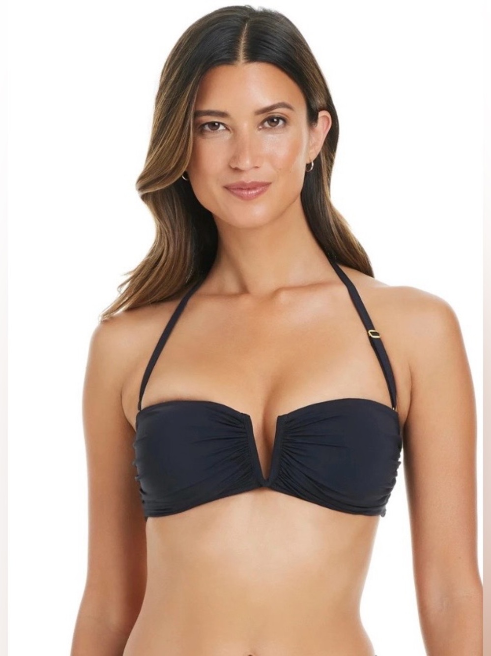 Bleu Rod Beattie White Bandeau Macrame Bikini Top Size 6 - Picture 2 of 8